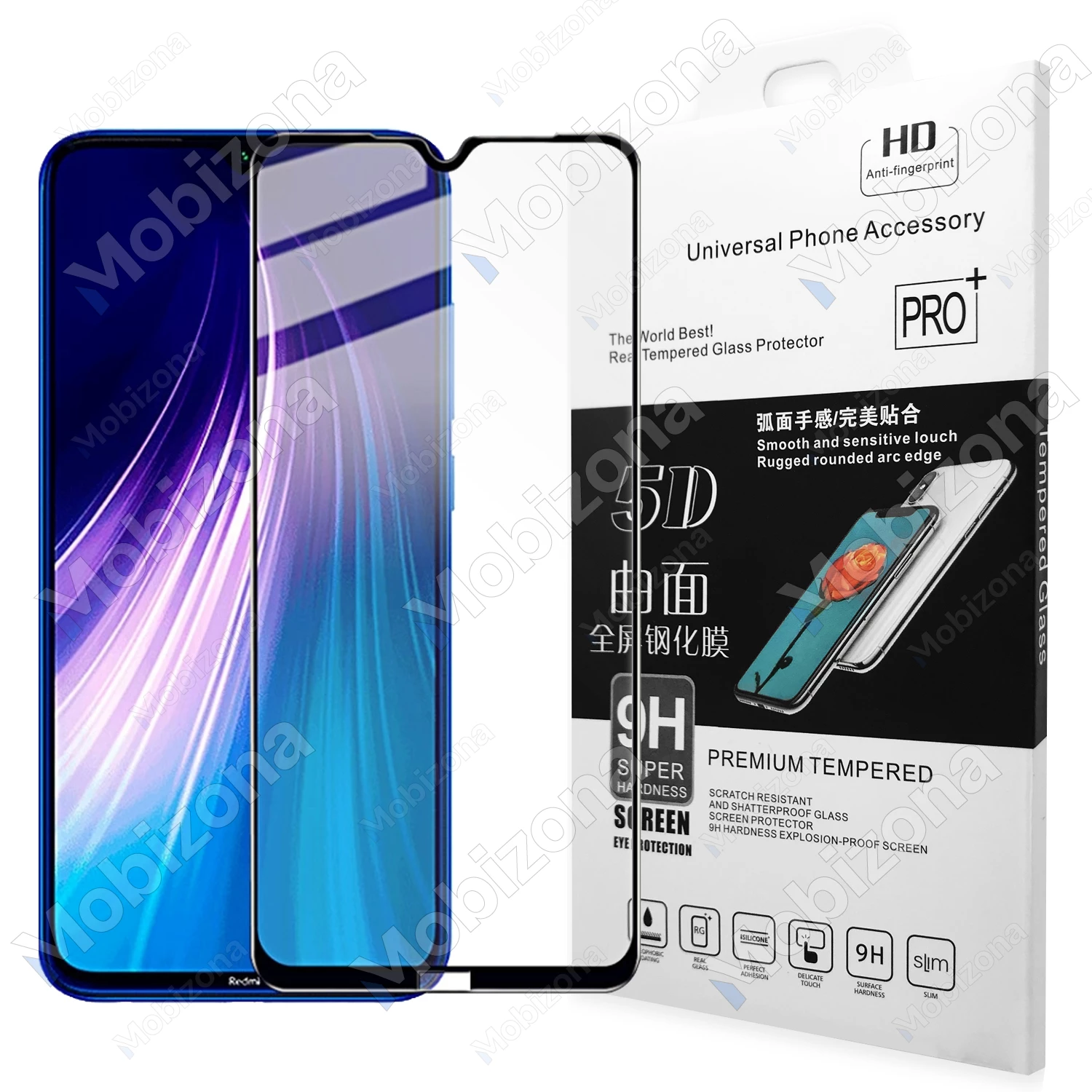 Xiaomi Redmi Note 8, Redmi Note 8 2021 5D Full Glue Tempered Glass