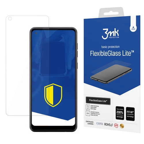 Samsung Galaxy A21, A21s apsauginis hibridinis stiklas 3MK FlexibleGlass Lite