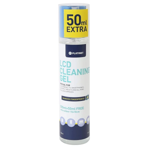 LCD Cleaning Gel with Microfiber Cloth Platinet PFS6250 (250ml) LCD Cleaning Gel with Microfiber Cloth Platinet PFS6250 (250ml)