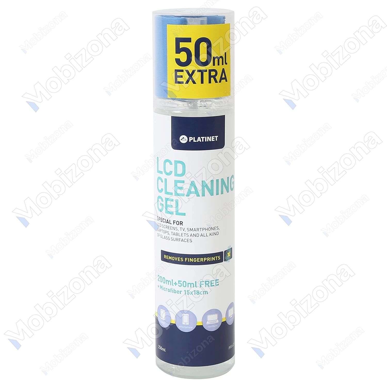 LCD Cleaning Gel with Microfiber Cloth Platinet PFS6250 (250ml)