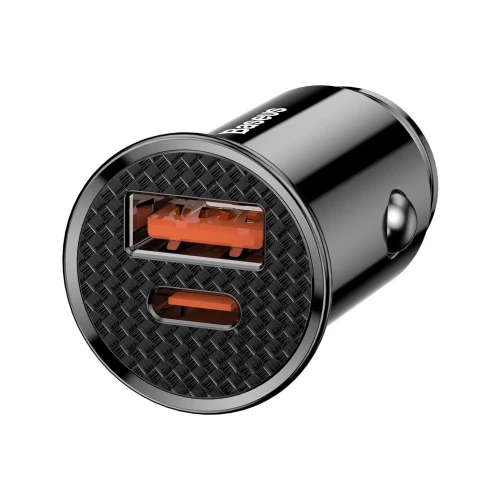Car Charger Type-C, USB QC 4.0, PD 3.0 Baseus Circular PPS CCALL-YS01 (5.0A, 30W) Car Charger Type-C, USB QC 4.0, PD 3.0 Baseus Circular PPS CCALL-YS01 (5.0A, 30W)