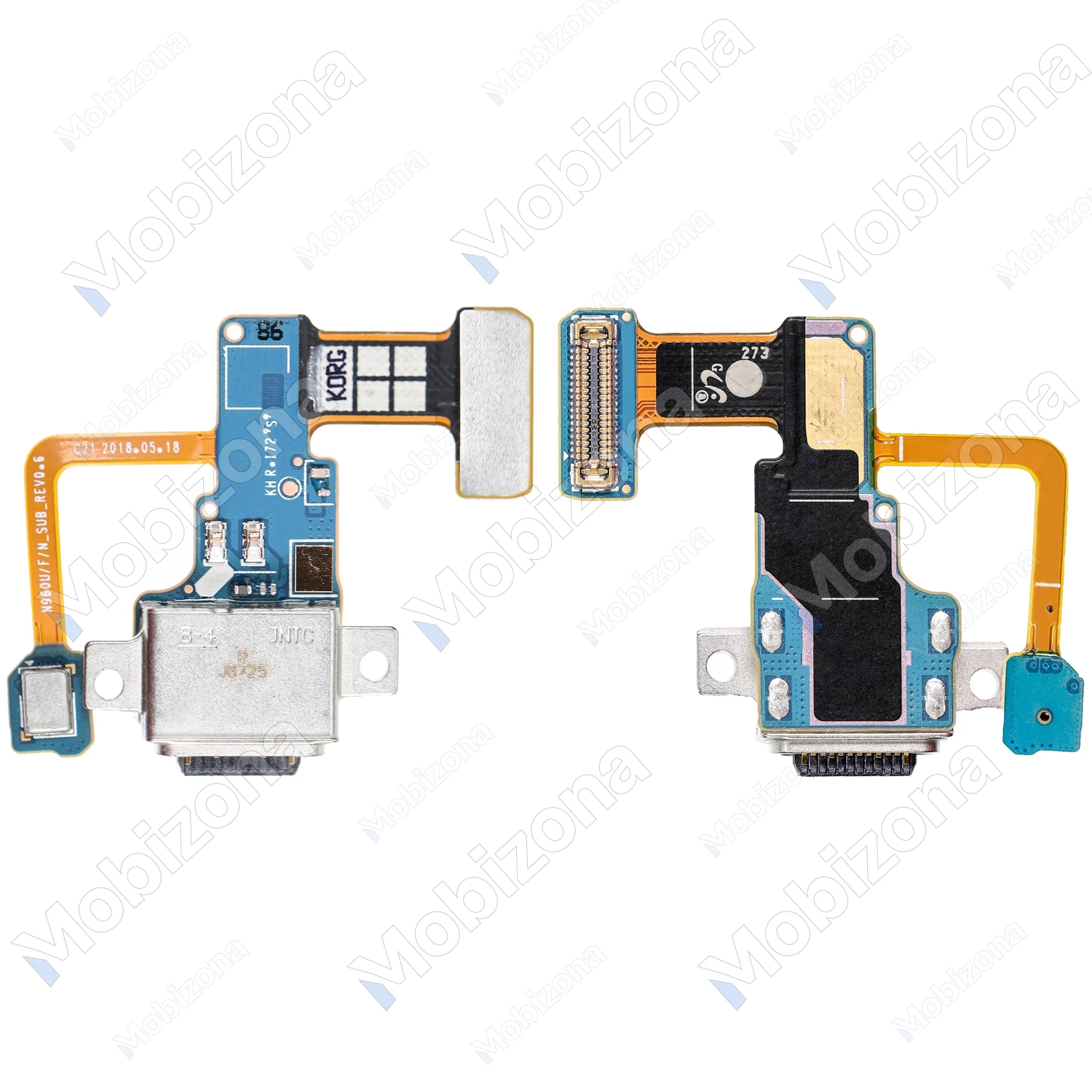 Samsung Galaxy Note 9 įkrovimo lizdas ir mikrofonas (lanksčioji jungtis)