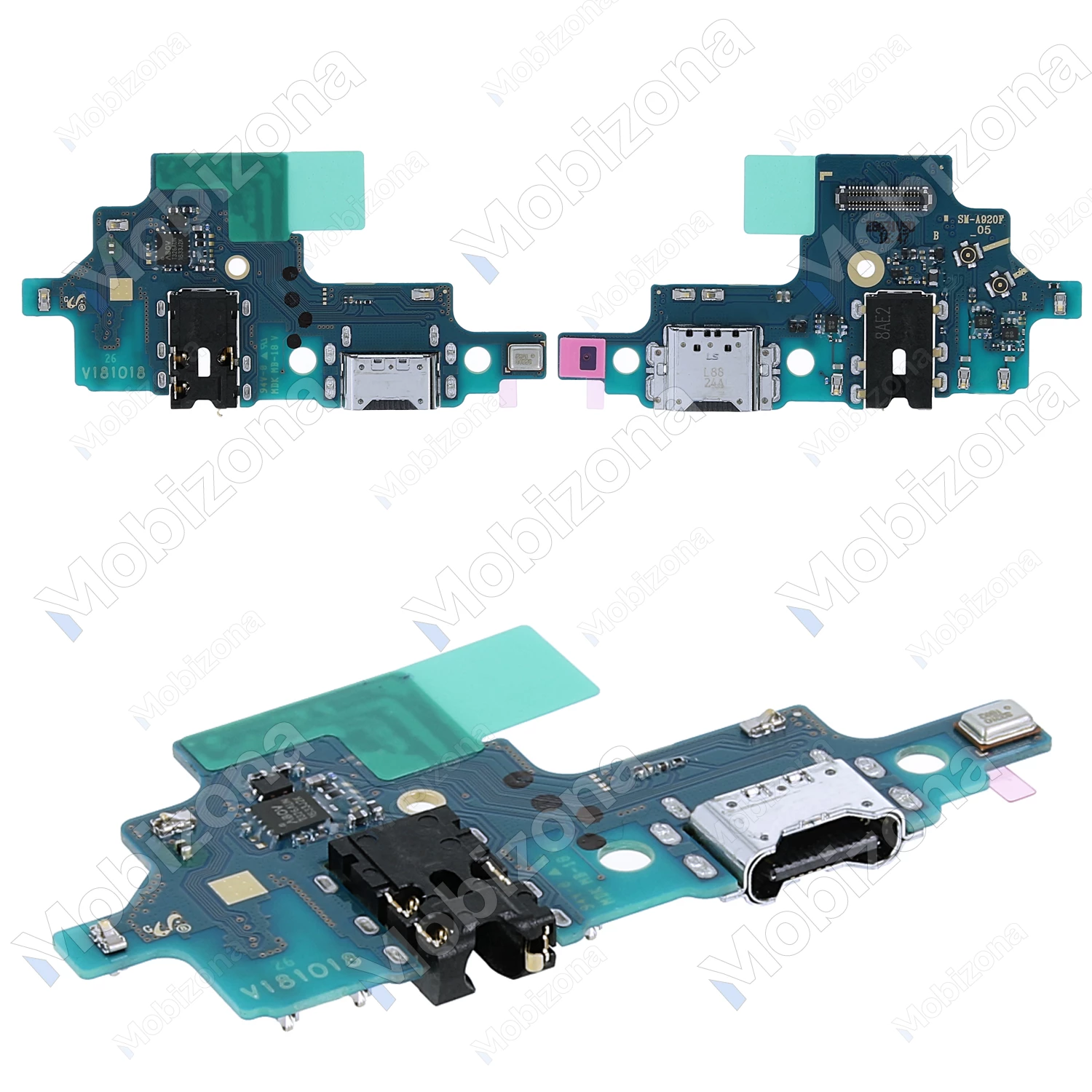 Samsung Galaxy A9 (2018) Charging Port, Headphone Jack and Microphone (PCB Board)