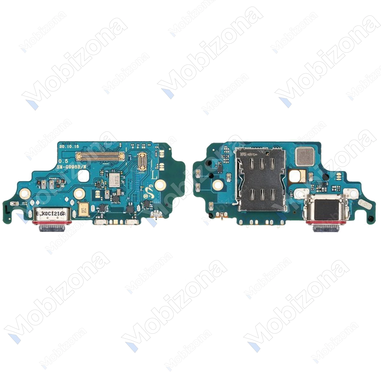 Samsung Galaxy S21 Ultra 5G įkrovimo, SIM lizdas ir mikrofonas (PCB plokštė)