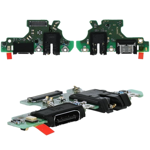 Huawei P30 Lite, P30 Lite New Edition įkrovimo, ausinių lizdas ir mikrofonas (PCB plokštė)