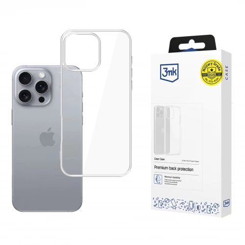 Apple iPhone 16 Pro Max dėklas 3MK Clear Case