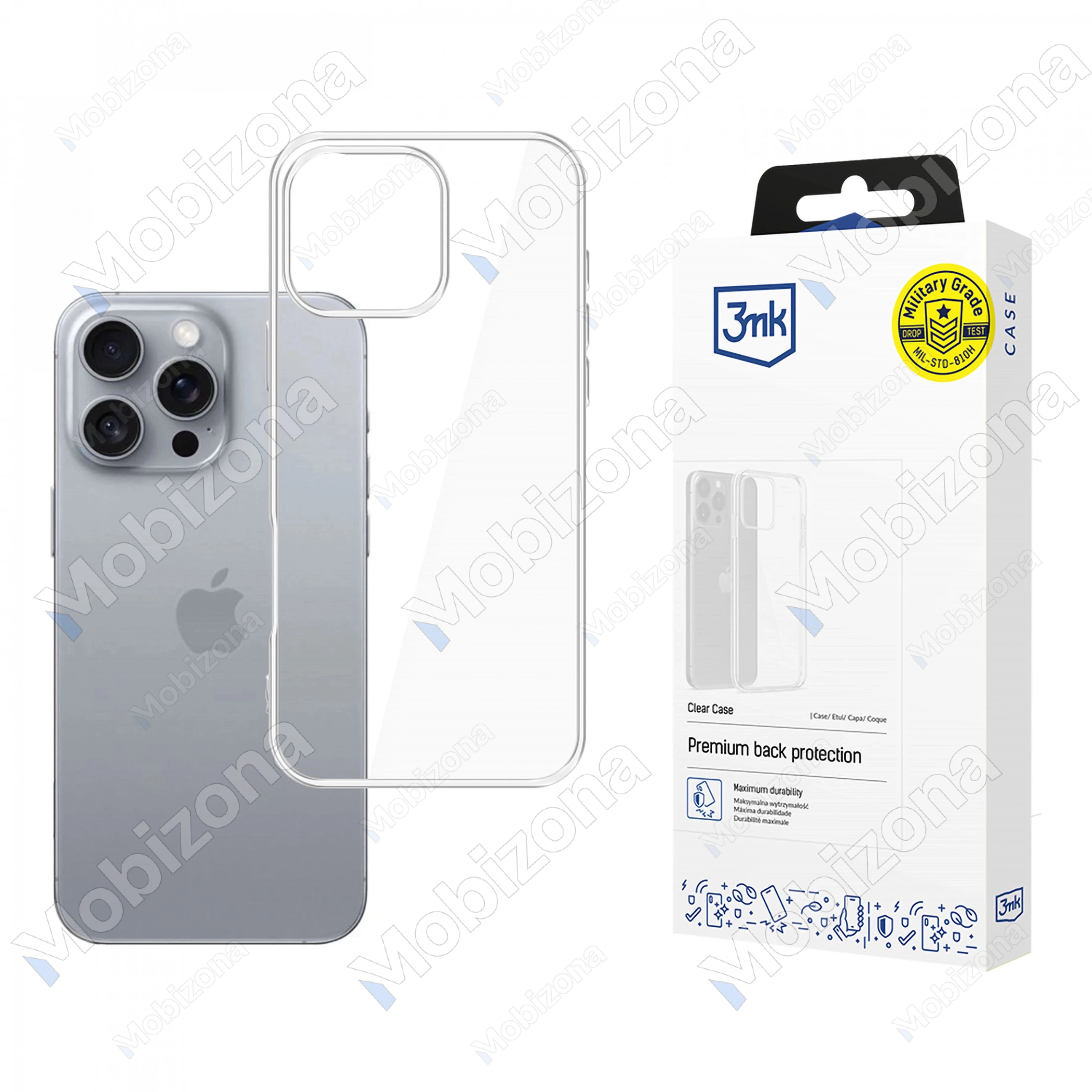 iPhone 16 Pro skirtas dėklas 3MK Clear Case