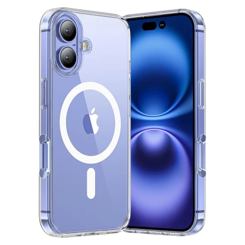iPhone 16 Plus skirtas dėklas Clear Mag Cover (suderinamas su MagSafe)