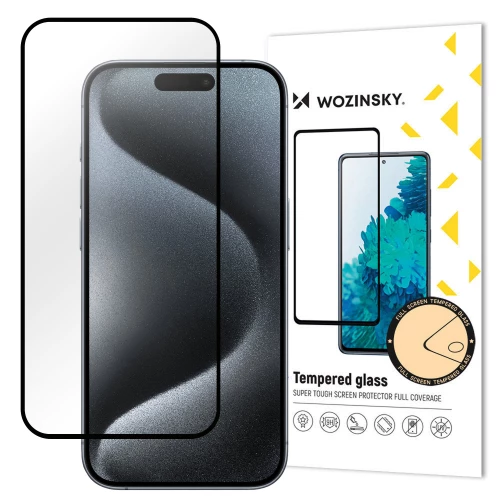 Apple iPhone 16 Pro Max apsauginis stiklas Wozinsky 5D Full Glue Apple iPhone 16 Pro Max apsauginis stiklas Wozinsky 5D Full Glue