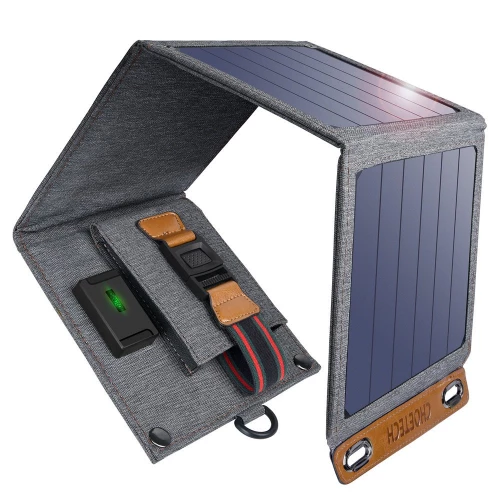 Foldable Solar Panel, Charger Choetech SC004 (2.4A, 14W) Foldable Solar Panel, Charger Choetech SC004 (2.4A, 14W)