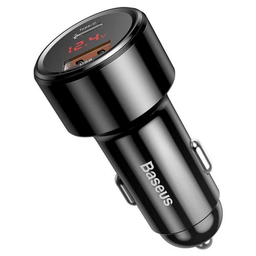 Car Charger Type-C, USB PD, QC 3.0, QC 4.0+ Baseus Magic (45W, 6.0A)