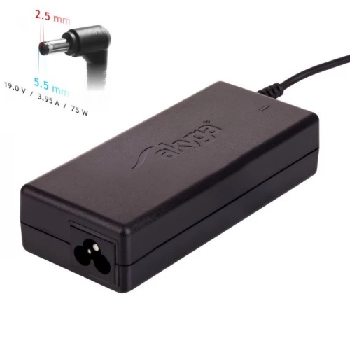 Toshiba Laptop Replacement Charger 5.5*2.5mm 19V, 3.95A, 75W Toshiba Laptop Replacement Charger 5.5*2.5mm 19V, 3.95A, 75W