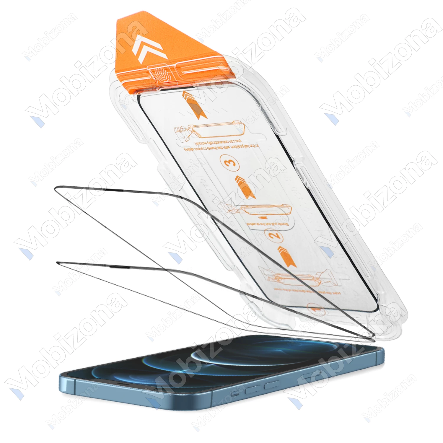 iPhone 12 Pro Max skirtas apsauginis stiklas KOLYM Automatic-Alignment