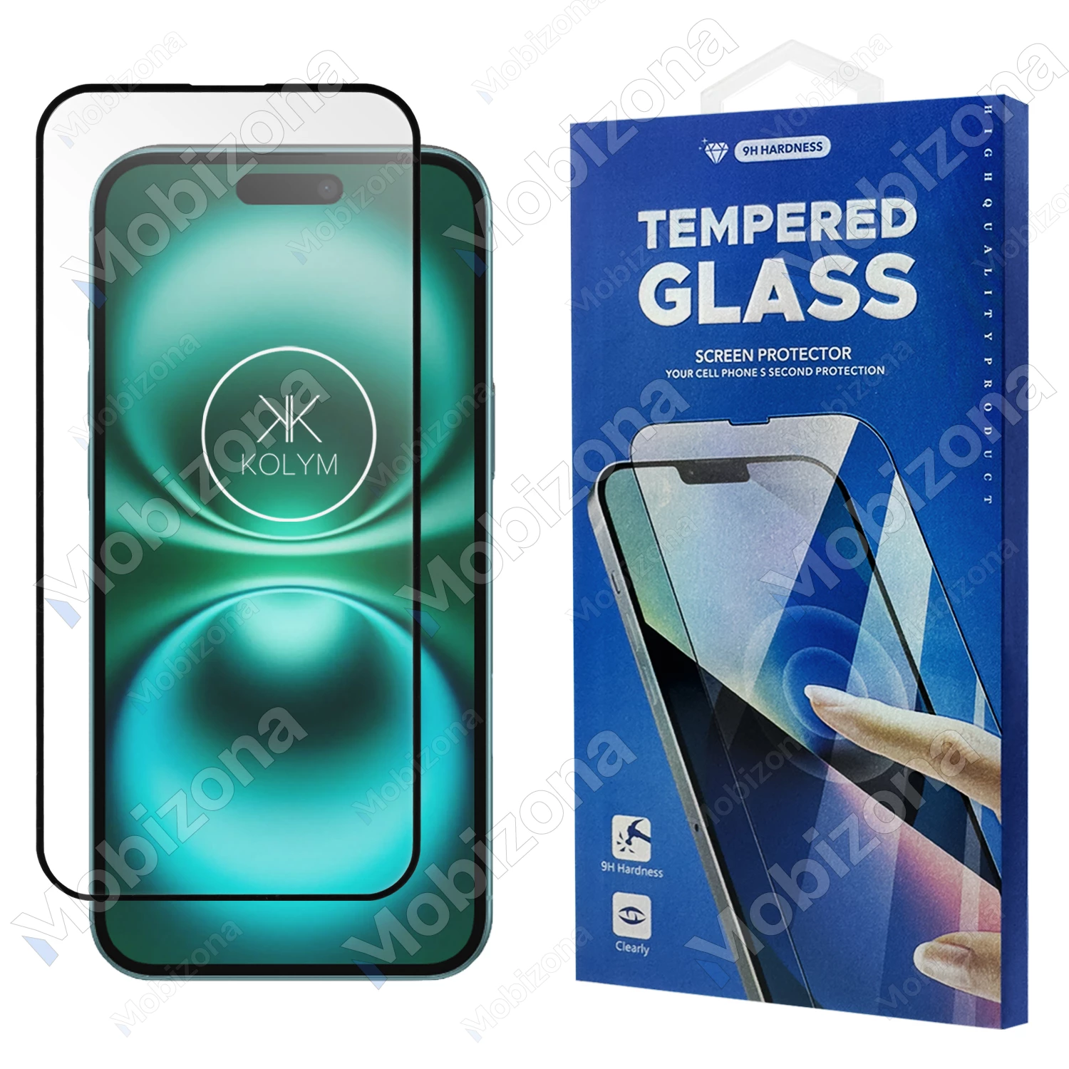 iPhone 15 Plus, iPhone 16 Plus skirtas apsauginis stiklas KOLYM