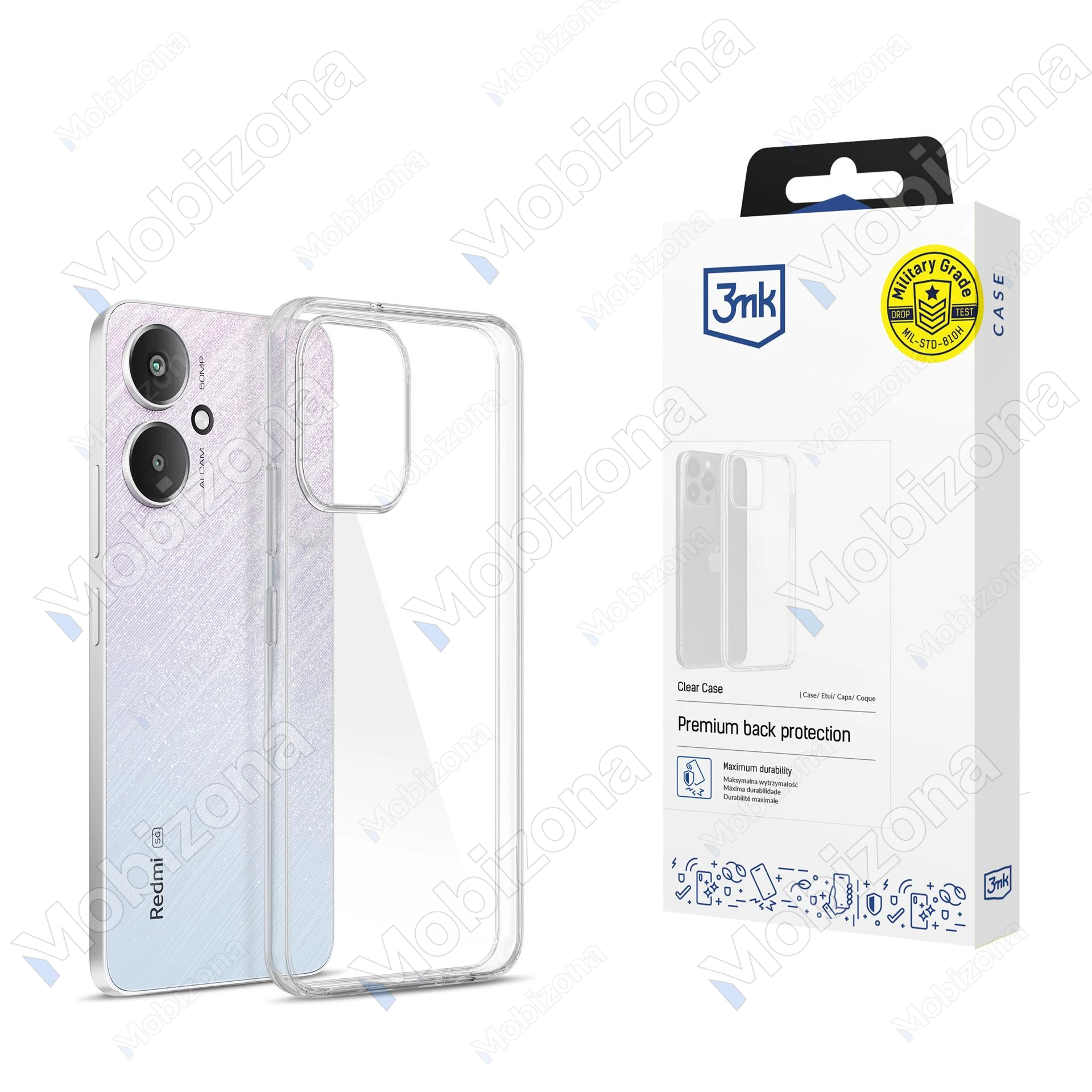 Xiaomi Redmi 13C 5G dėklas 3MK Clear Case