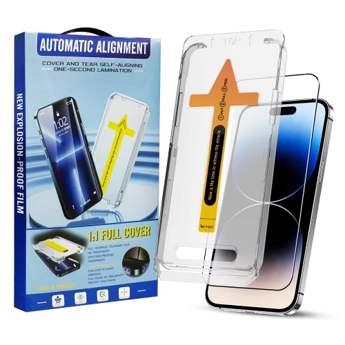 iPhone 16 skirtas apsauginis stiklas KOLYM Automatic-Alignment