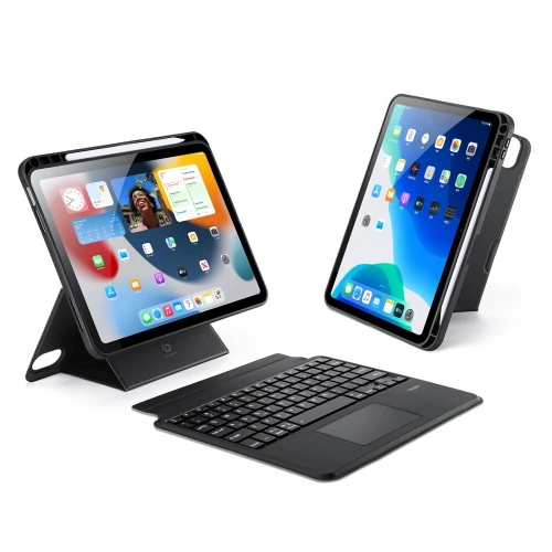 Apple iPad 10.9 2022 (10th gen), iPad 11 2025 (11th gen) dėklas su klaviatūra Dux Ducis DK Apple iPad 10.9 2022 (10th gen), iPad 11 2025 (11th gen) dėklas su klaviatūra Dux Ducis DK