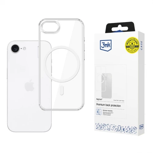 Apple iPhone 16e dėklas 3MK Clear MagCase