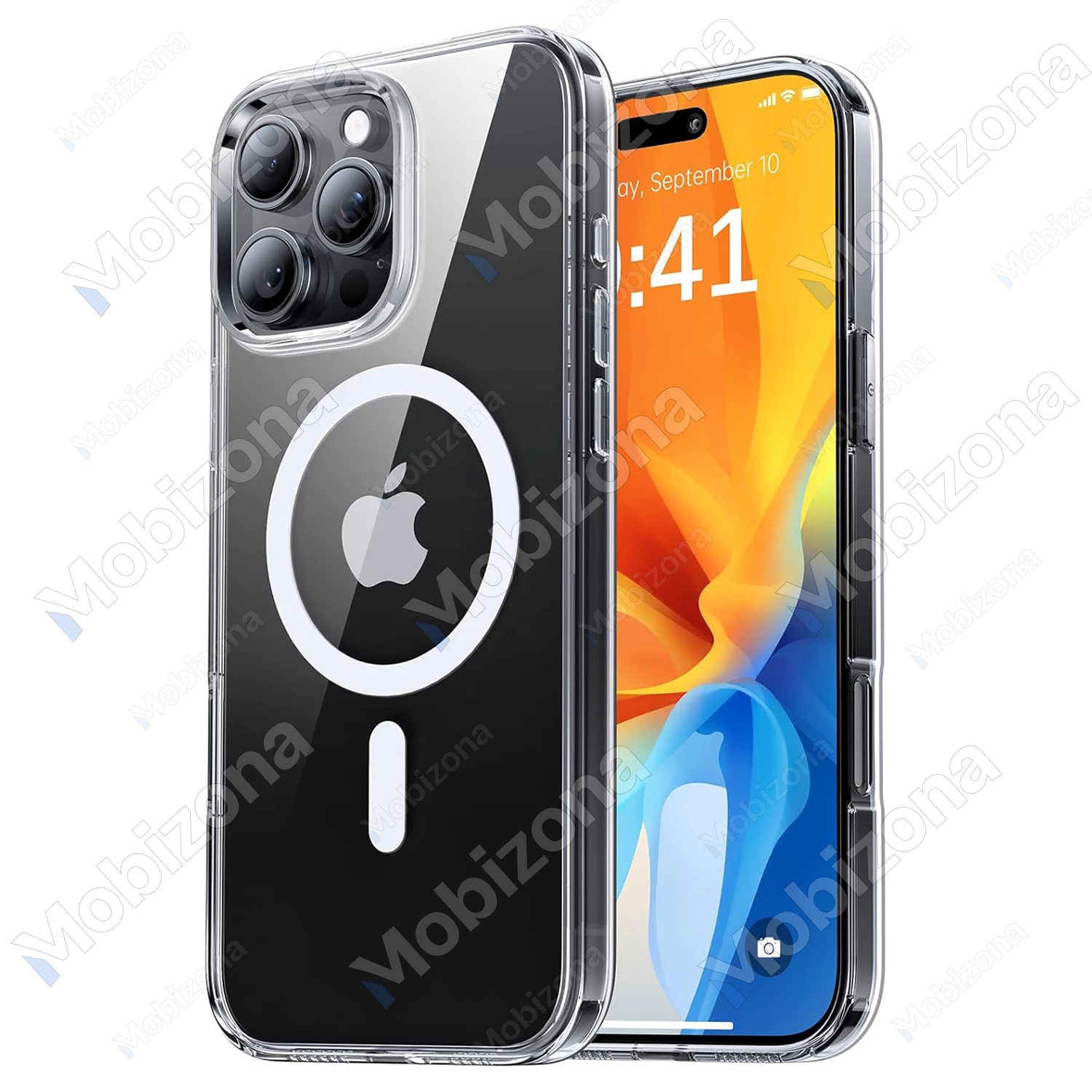 iPhone 16 Pro skirtas dėklas Clear Mag Cover (suderinamas su MagSafe)