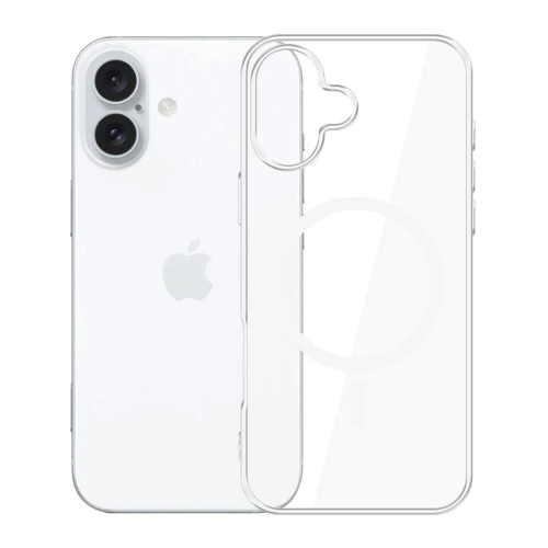 iPhone 16 skirtas dėklas Clear Mag Cover (suderinamas su MagSafe)