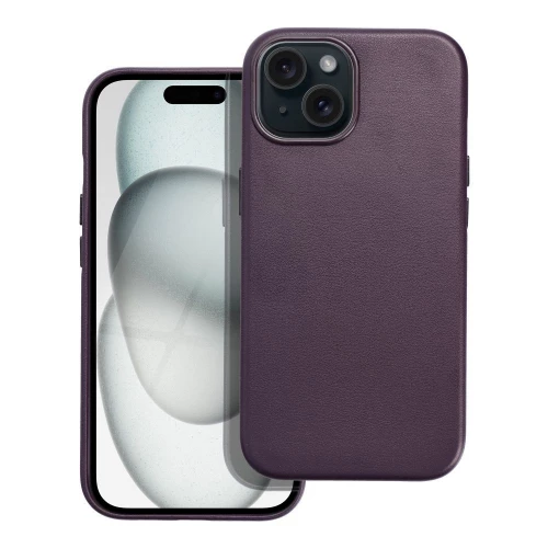 iPhone 15 Case Leather Mag Cover