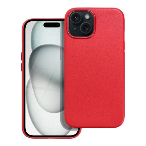 iPhone 15 skirtas dėklas Leather Mag Cover