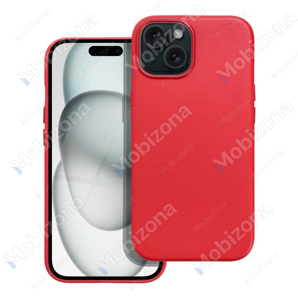 iPhone 15 skirtas dėklas Leather Mag Cover