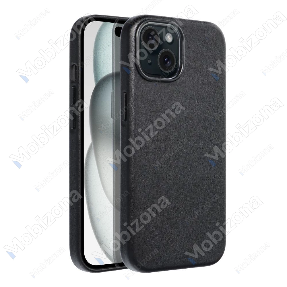 iPhone 15 Plus skirtas dėklas Leather Mag Cover