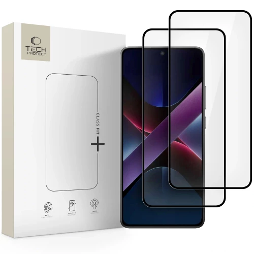 Xiaomi Poco X7 Pro apsauginis stiklas Tech-Protect Glass Fit+ (2 vnt.) Xiaomi Poco X7 Pro apsauginis stiklas Tech-Protect Glass Fit+ (2 vnt.)