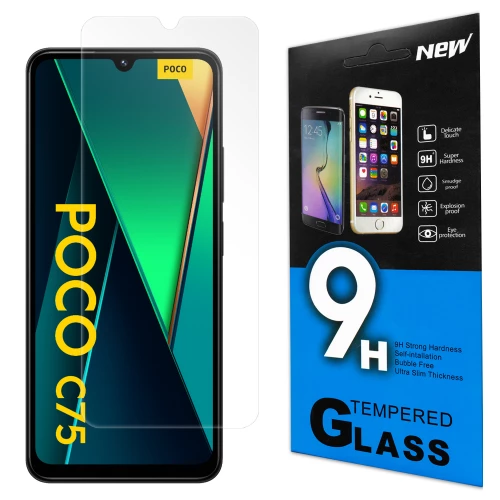 Xiaomi Poco C75, Redmi A5 4G, Redmi 14C 9H Tempered Glass Xiaomi Poco C75, Redmi A5 4G, Redmi 14C 9H Tempered Glass