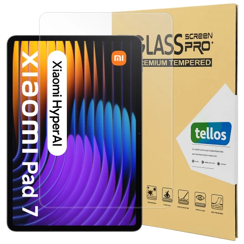 Xiaomi Pad 7, Pad 7 Pro apsauginis stiklas Tellos Premium Pro+ Xiaomi Pad 7, Pad 7 Pro apsauginis stiklas Tellos Premium Pro+