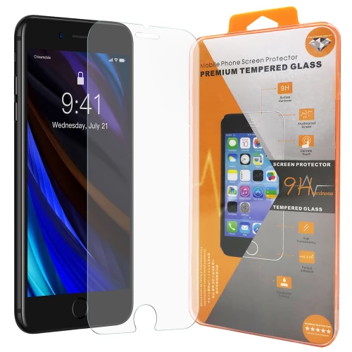Apple iPhone 7, 8, SE (2020), SE (2022) Tempered Glass Orange