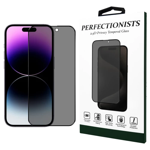 iPhone 14 Pro Max skirtas apsauginis stiklas Perfectionists Privacy