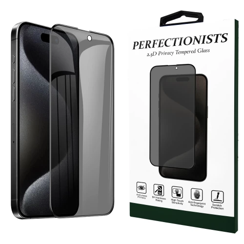 iPhone 16 Pro skirtas apsauginis stiklas Perfectionists Privacy