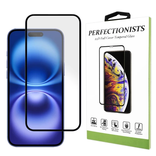 iPhone 16 skirtas apsauginis stiklas 2.5D Perfectionists