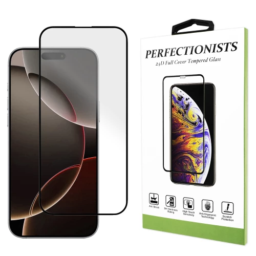 iPhone 16 Pro skirtas apsauginis stiklas 2.5D Perfectionists