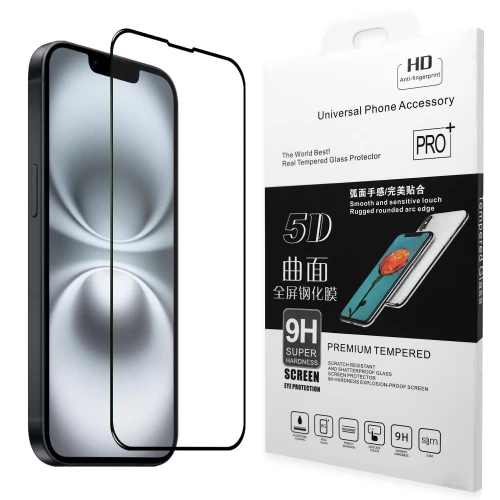 Apple iPhone 13, iPhone 13 Pro, iPhone 14, iPhone 16e Tempered Glass 5D Full Glue Apple iPhone 13, iPhone 13 Pro, iPhone 14, iPhone 16e Tempered Glass 5D Full Glue