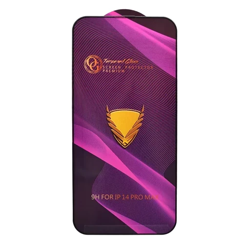 iPhone 14 Pro Max skirtas apsauginis stiklas OG Golden Armor