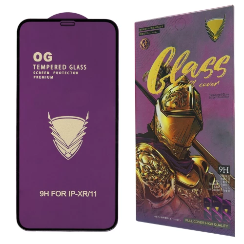 iPhone XR, iPhone 11 skirtas apsauginis stiklas OG Golden Armor