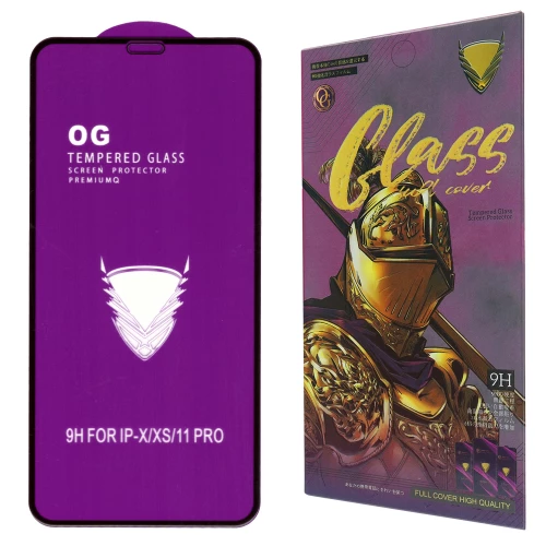 iPhone X, iPhone XS, iPhone 11 Pro skirtas apsauginis stiklas OG Golden Armor