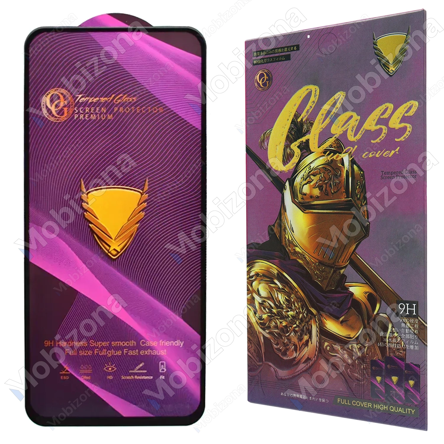 Samsung Galaxy A54 5G, Galaxy S23 FE apsauginis stiklas OG Golden Armor