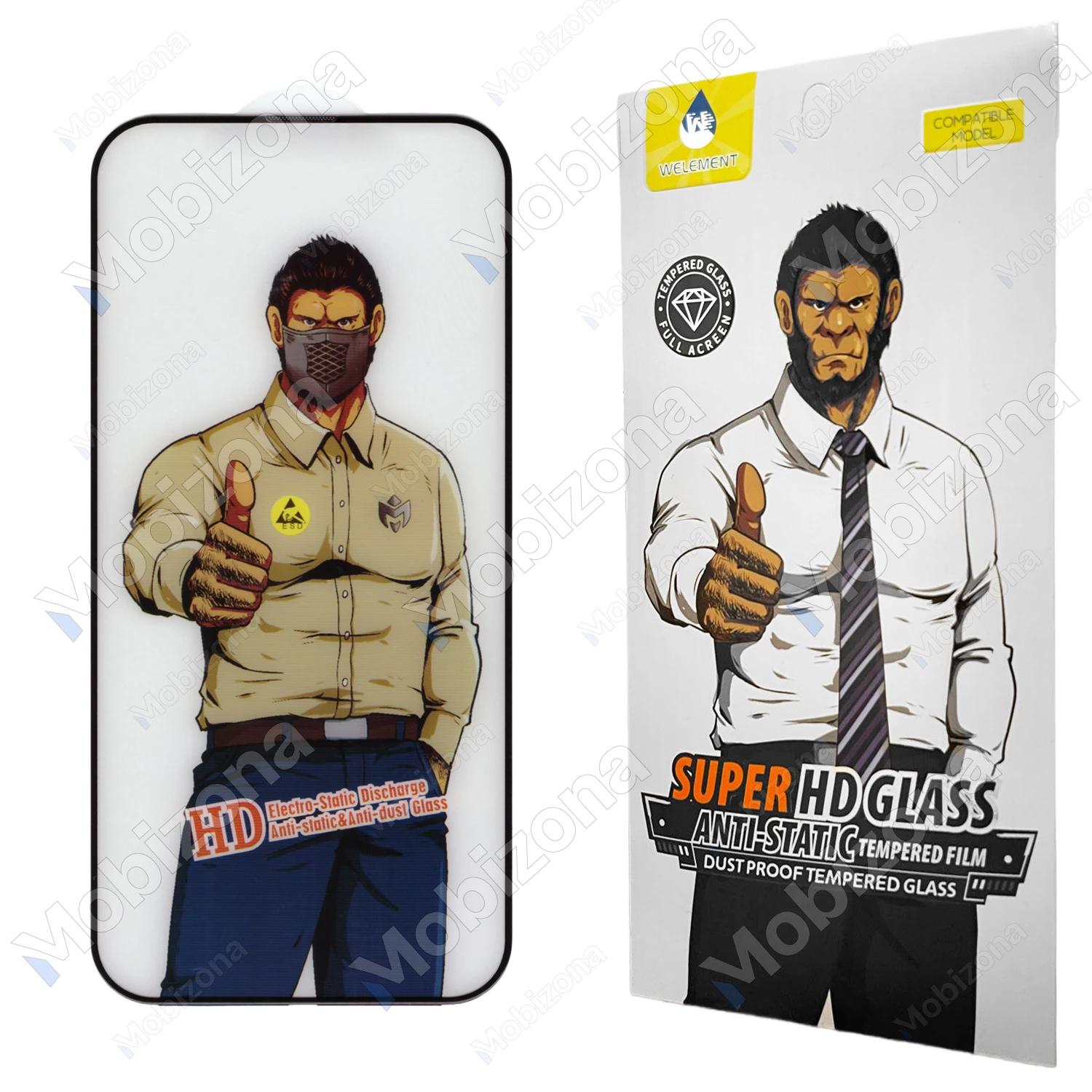 iPhone 15 Pro skirtas apsauginis stiklas ESD Anti-Static