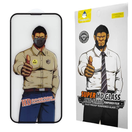 iPhone 13, iPhone 13 Pro, iPhone 14, iPhone 16e skirtas apsauginis stiklas ESD Anti-Static