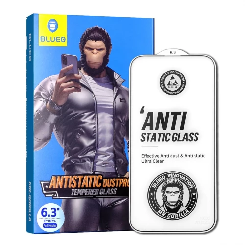 Apple iPhone 16 Pro Tempered Glass Blueo Anti Static HD