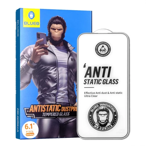 Apple iPhone 16 Tempered Glass Blueo Anti Static HD