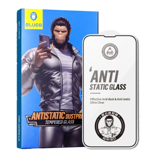 iPhone 15 Pro Max skirtas apsauginis stiklas Blueo Anti Static HD