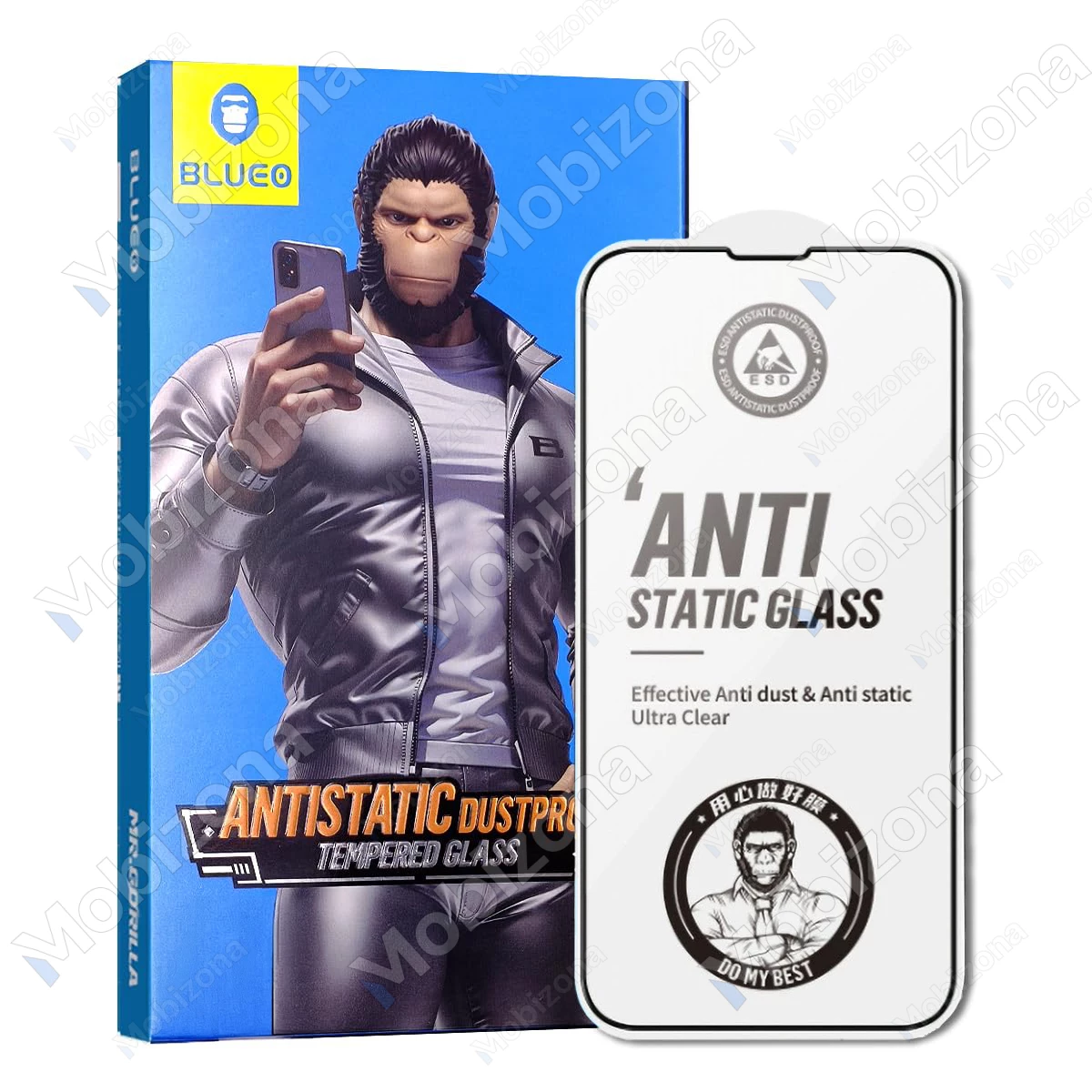 iPhone 14 Pro skirtas apsauginis stiklas Blueo Anti Static HD