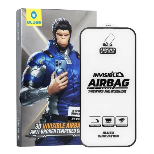 Apple iPhone 16 Pro Tempered Glass Blueo 3D Airbag