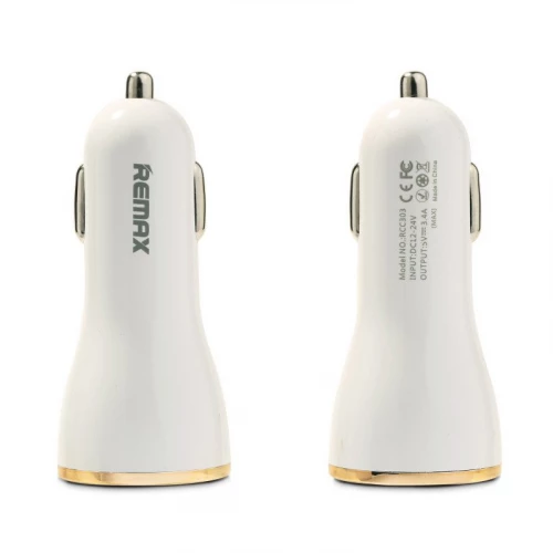 Automobilinis įkroviklis 3x USB Remax Dolphin RCC-303 (3.4A)