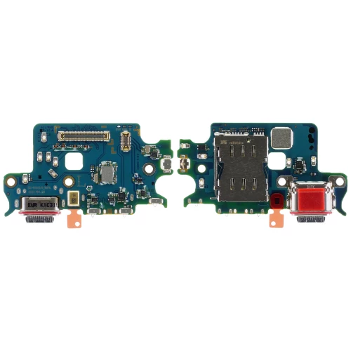 Samsung Galaxy S22 5G įkrovimo, SIM lizdas ir mikrofonas (PCB plokštė)
